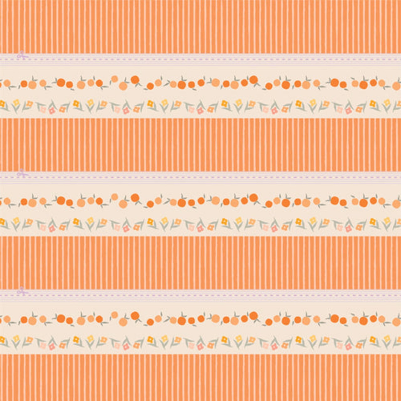 Fabric Art Gallery Orchard Bound Tangerine 2.5" Edition by the Quarter Yard BINTAN69